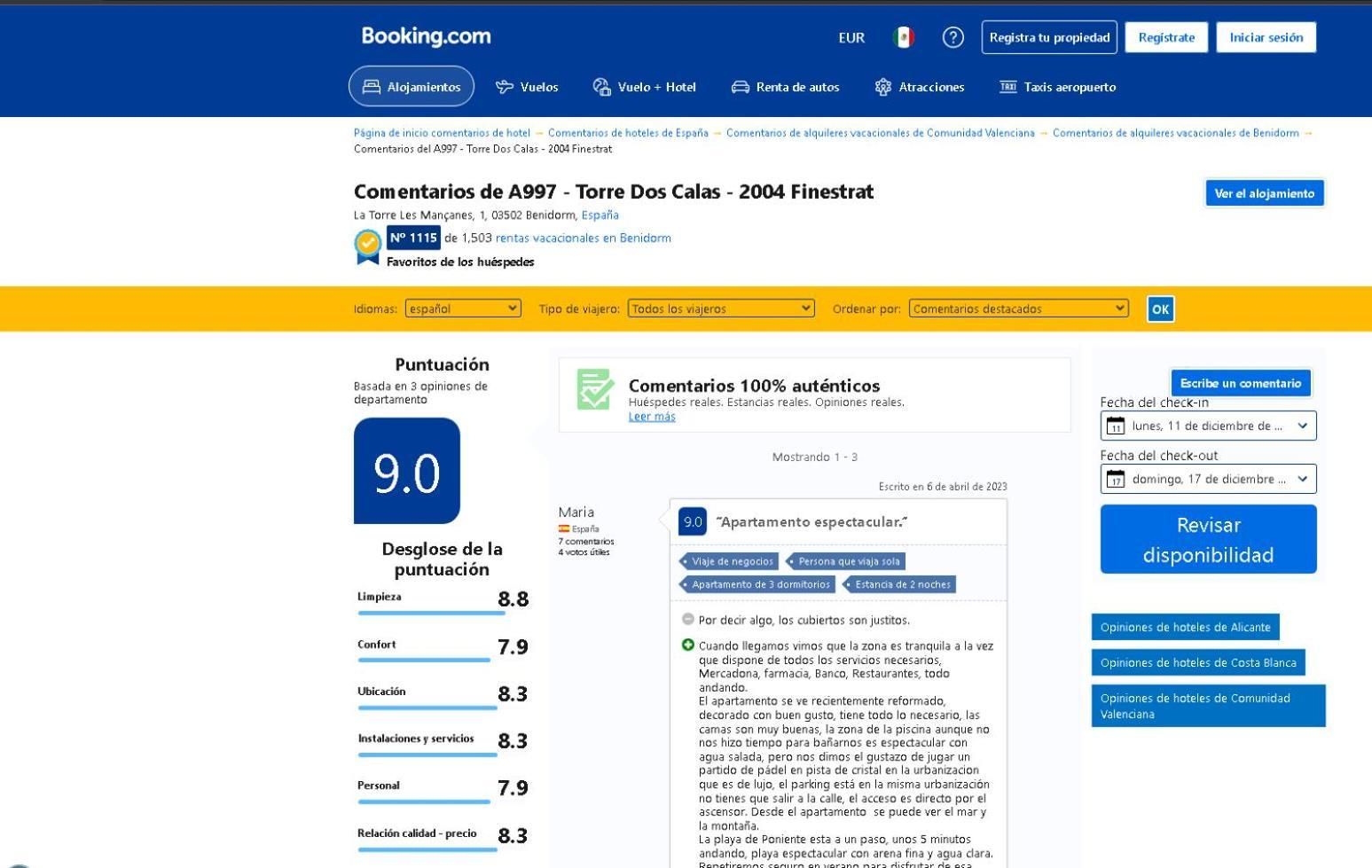 Apartamento Playa De Poniente Benidorm - Torre Dos Calas Eksteriør billede